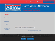 Tablet Screenshot of carrosserie-alexandre.com